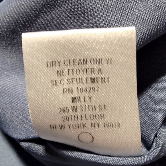 Milly Blue Italian Nicole Mini Dress Size 2 - Picture 5 of 8